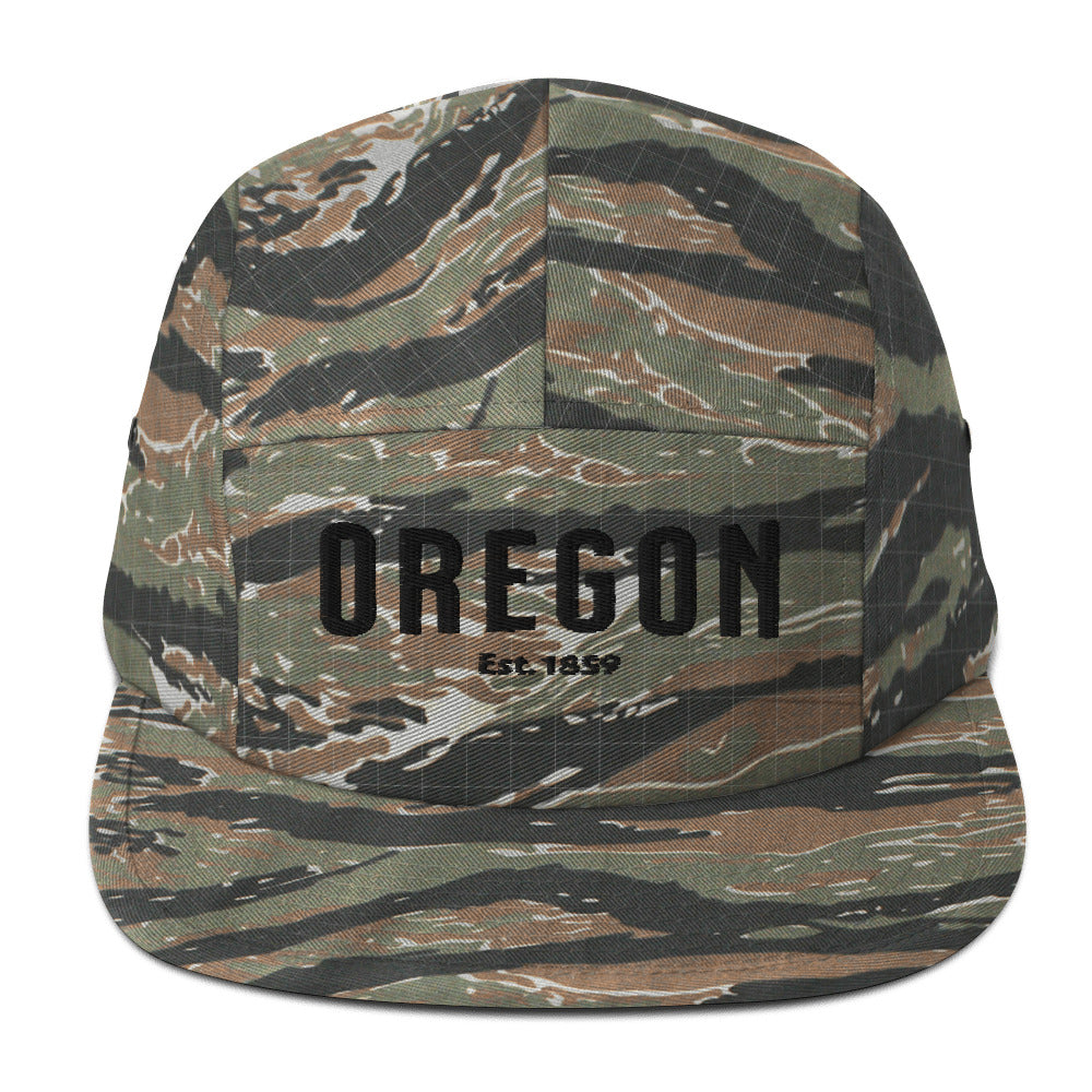 OREGON - EST. 1859 - BLACK - Five Panel Cap