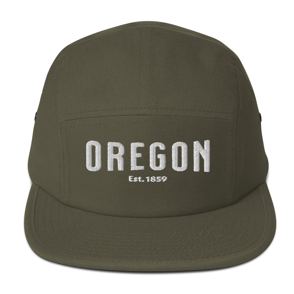 OREGON - EST, 1859 - WHITE - Five Panel Cap