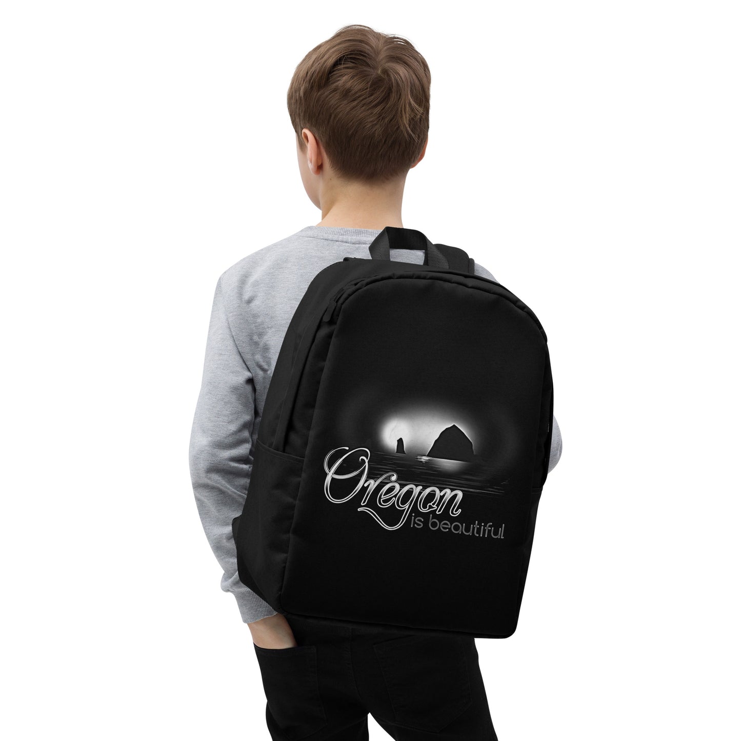 Oregon is Beautiful - Haystack Rock - Minimalist Backpack