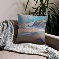 Thumbnail for Oregon Ocean Beach - Premium Pillow