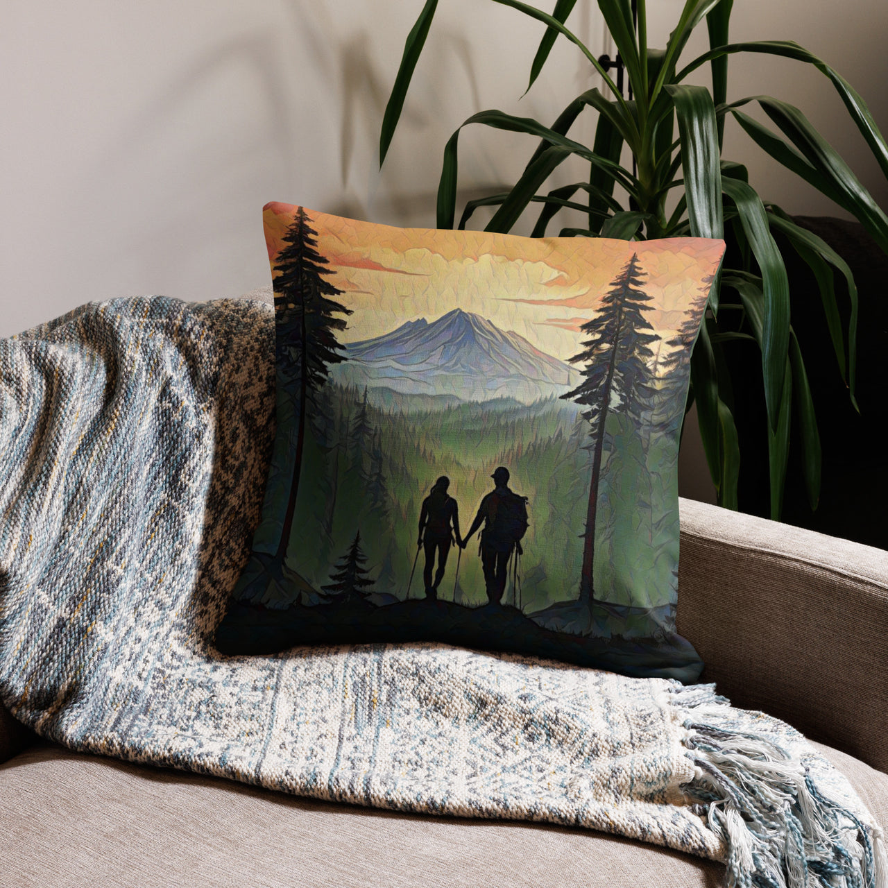 Oregon Hikers - Premium Pillow