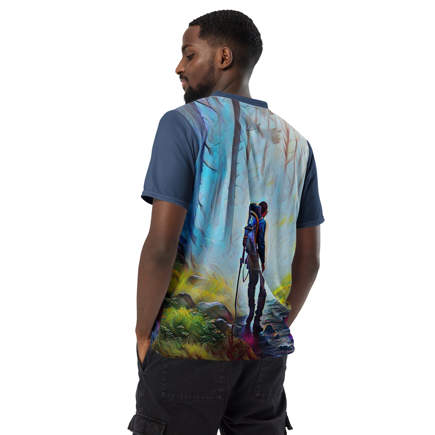 Oregon Hiker - Recycled unisex sports jersey