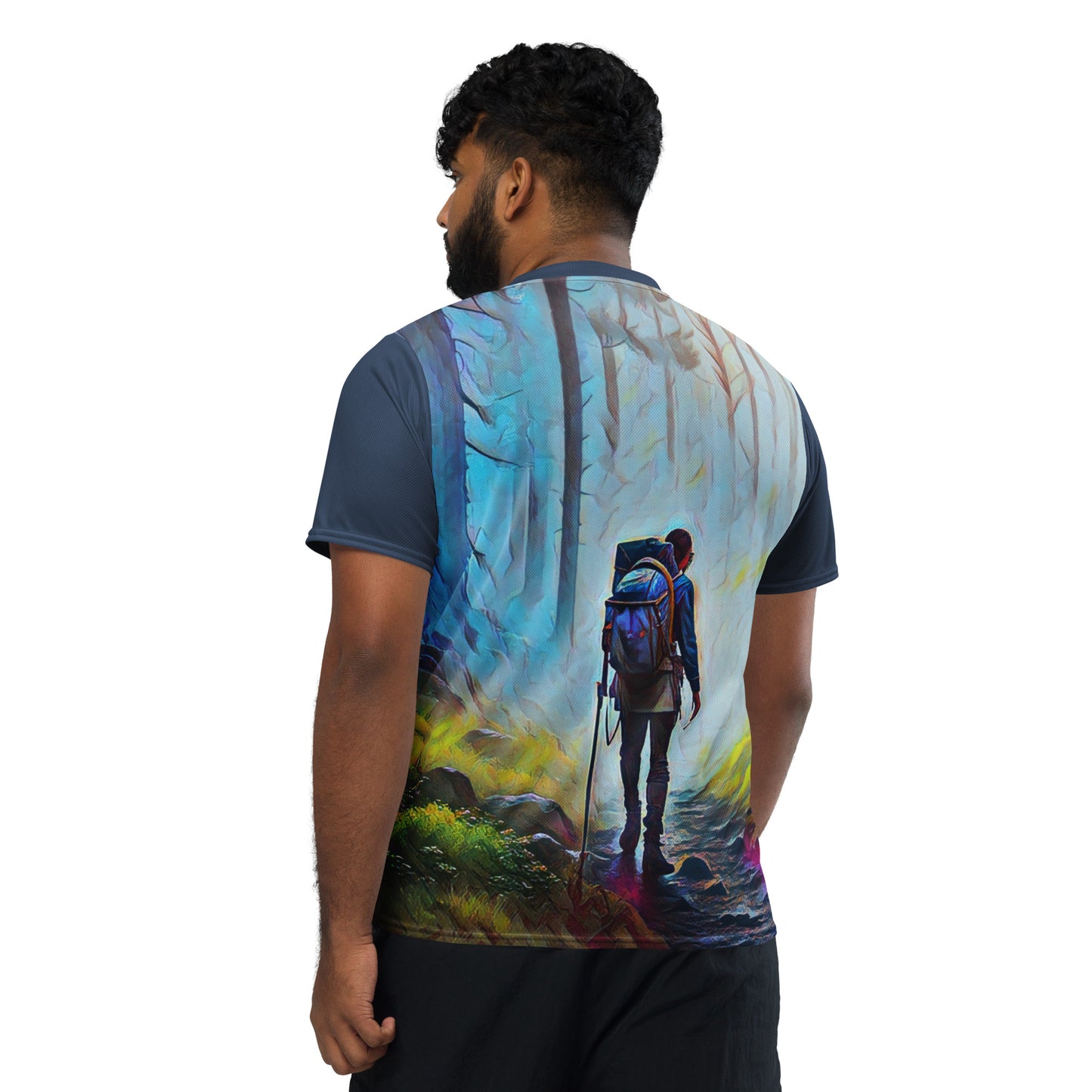 Oregon Hiker - Recycled unisex sports jersey