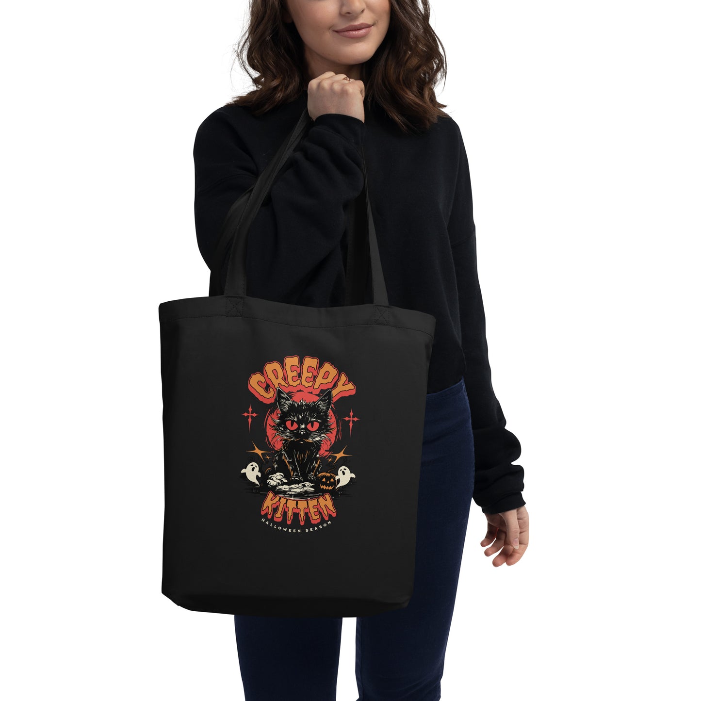 Creepy Kitten - Eco Tote Bag