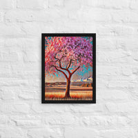 Thumbnail for Oregon Cherry Blossoms - Digital Art - Framed canvas - FREE SHIPPING