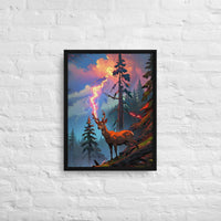 Thumbnail for Oregon Lightning Strike - Digital Art - Framed canvas - FREE SHIPPING
