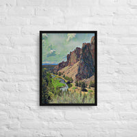 Thumbnail for Smith Rock - Digital Art - Framed canvas - FREE Shipping