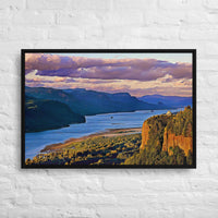Thumbnail for Columbia River Gorge - Digital Art - Framed canvas - FREE SHIPPING