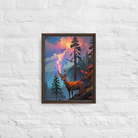 Thumbnail for Oregon Lightning Strike - Digital Art - Framed canvas - FREE SHIPPING