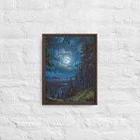 Thumbnail for Moon Light in Oregon - Digital Art - Framed canvas - FREE SHIPPING