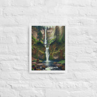 Thumbnail for Multnomah Falls - Digital Art - Framed canvas - FREE SHIPPING