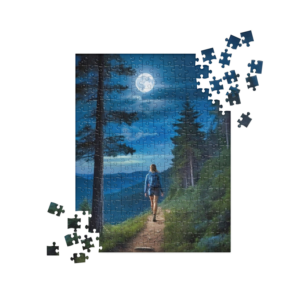 Oregon Full Moon Hiking - Jigsaw puzzle