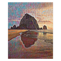Thumbnail for Haystack Rock - Digital Art - Jigsaw puzzle