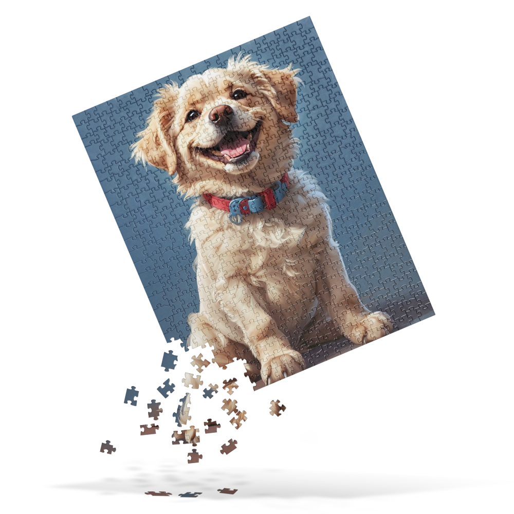 Happy Puppy - Jigsaw puzzle