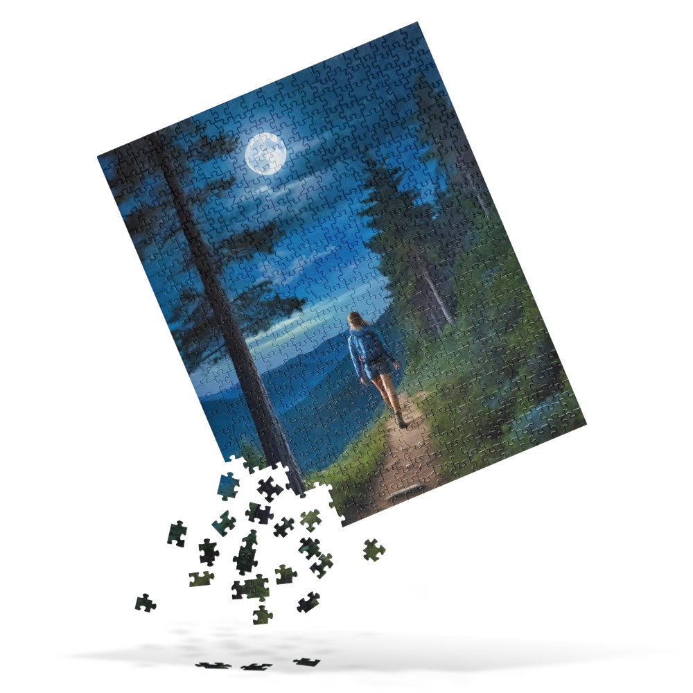 Oregon Full Moon Hiking - Jigsaw puzzle