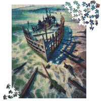 Thumbnail for Ship Wreck on the Oregon Coast - Digital Art - Jigsaw puzzle
