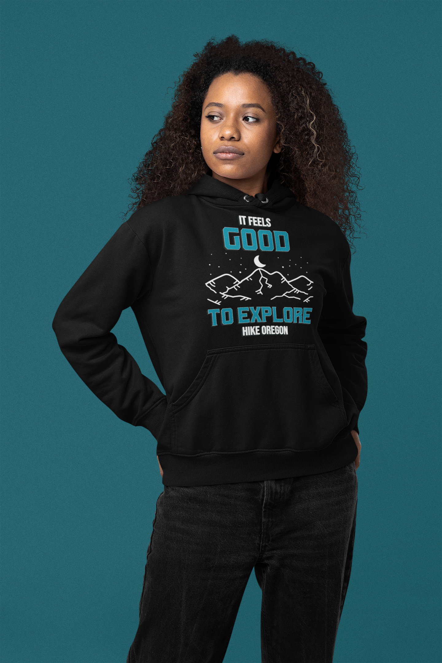 It Feels Good to Explore - Hike Oregon - Unisex Hoodie