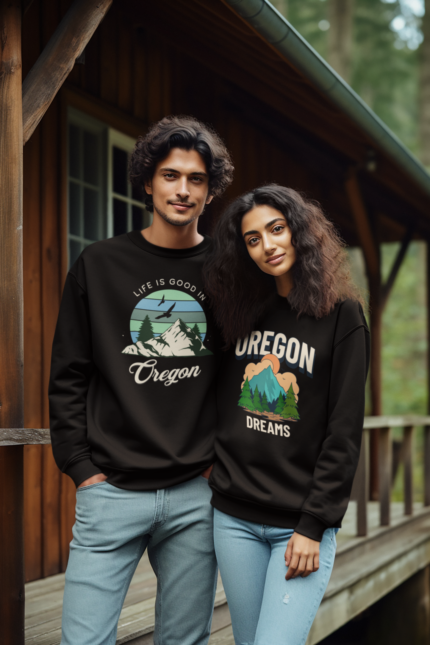 Life is Good In Oregon - Unisex Hoodie