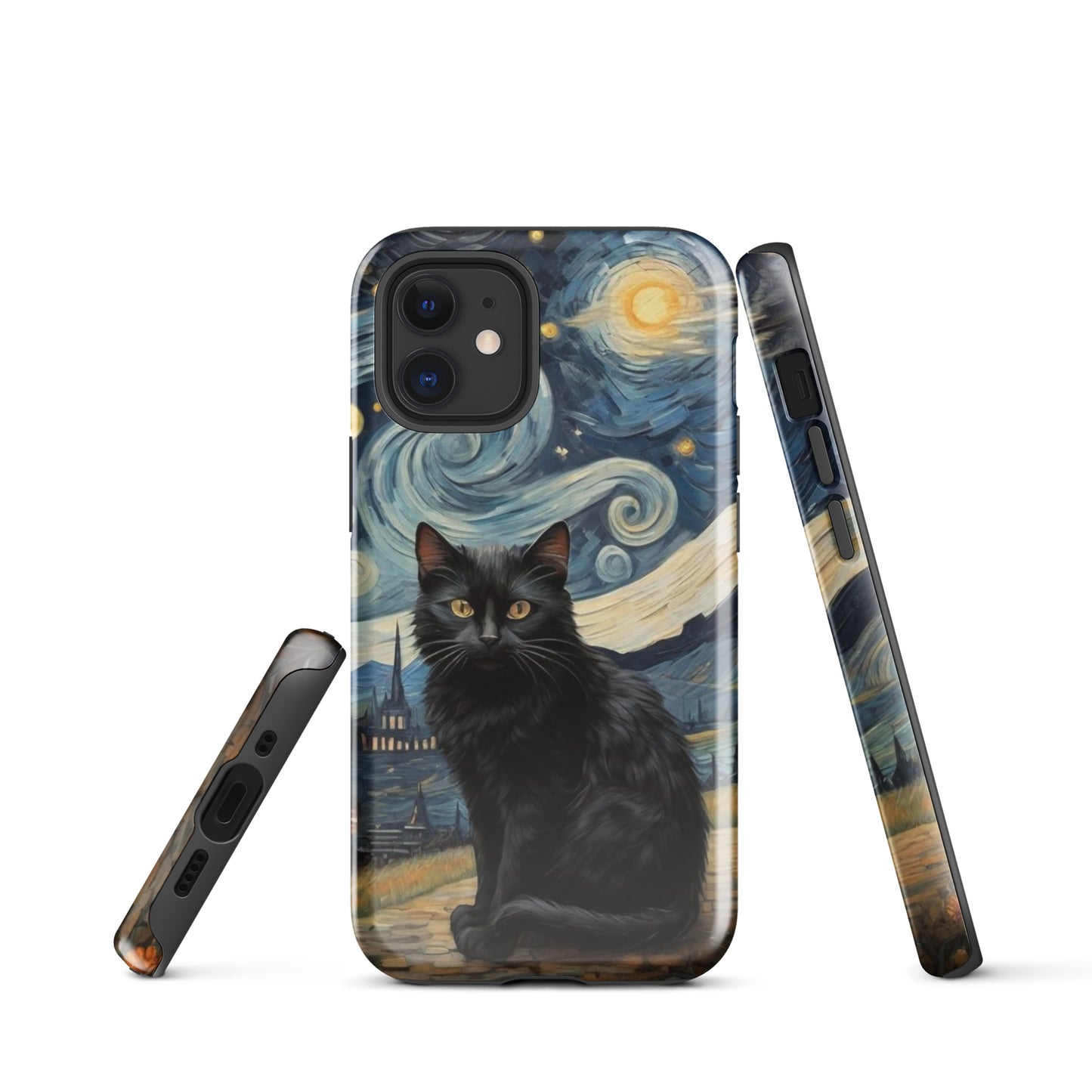 Starry Black Cat Night - Tough Case for iPhone®
