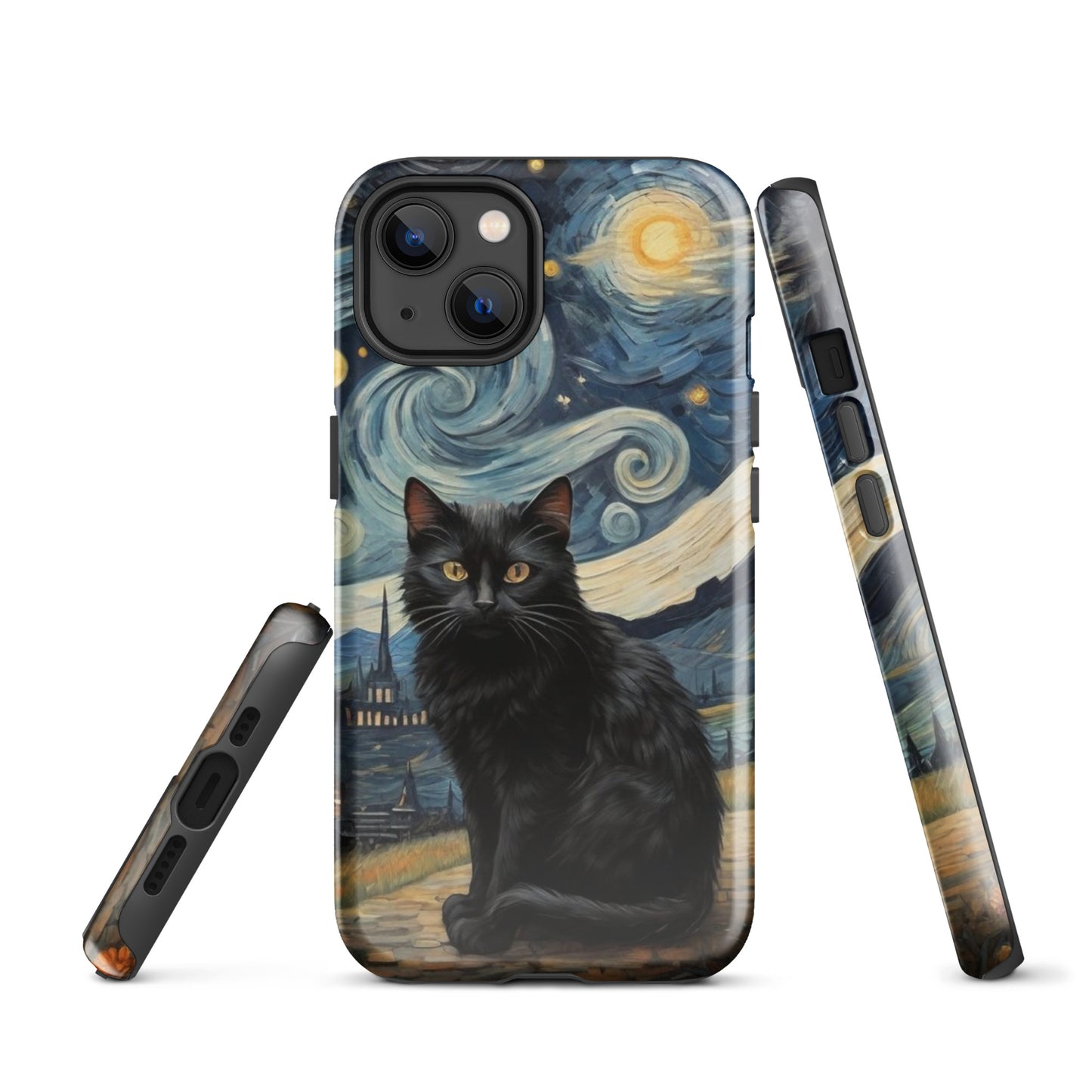 Starry Black Cat Night - Tough Case for iPhone®
