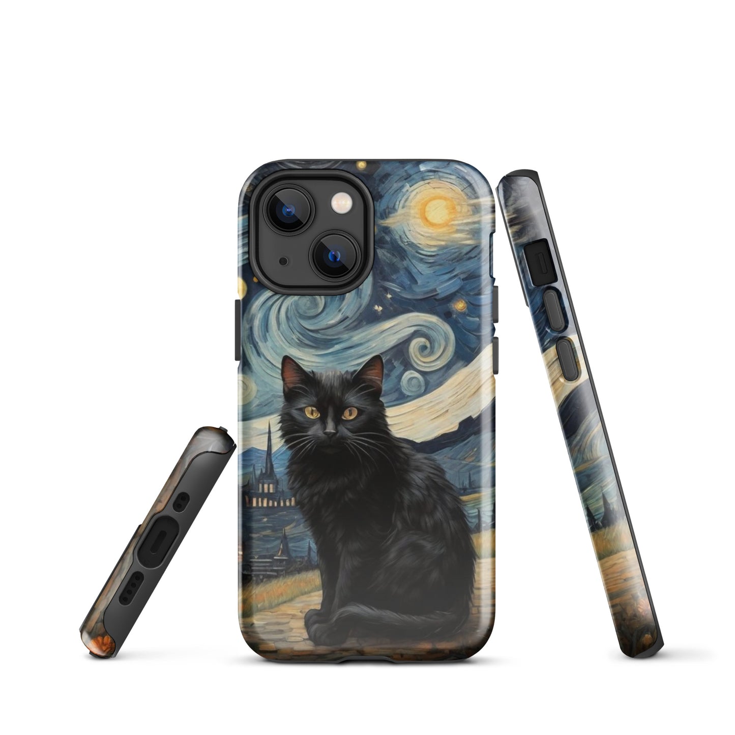 Starry Black Cat Night - Tough Case for iPhone®