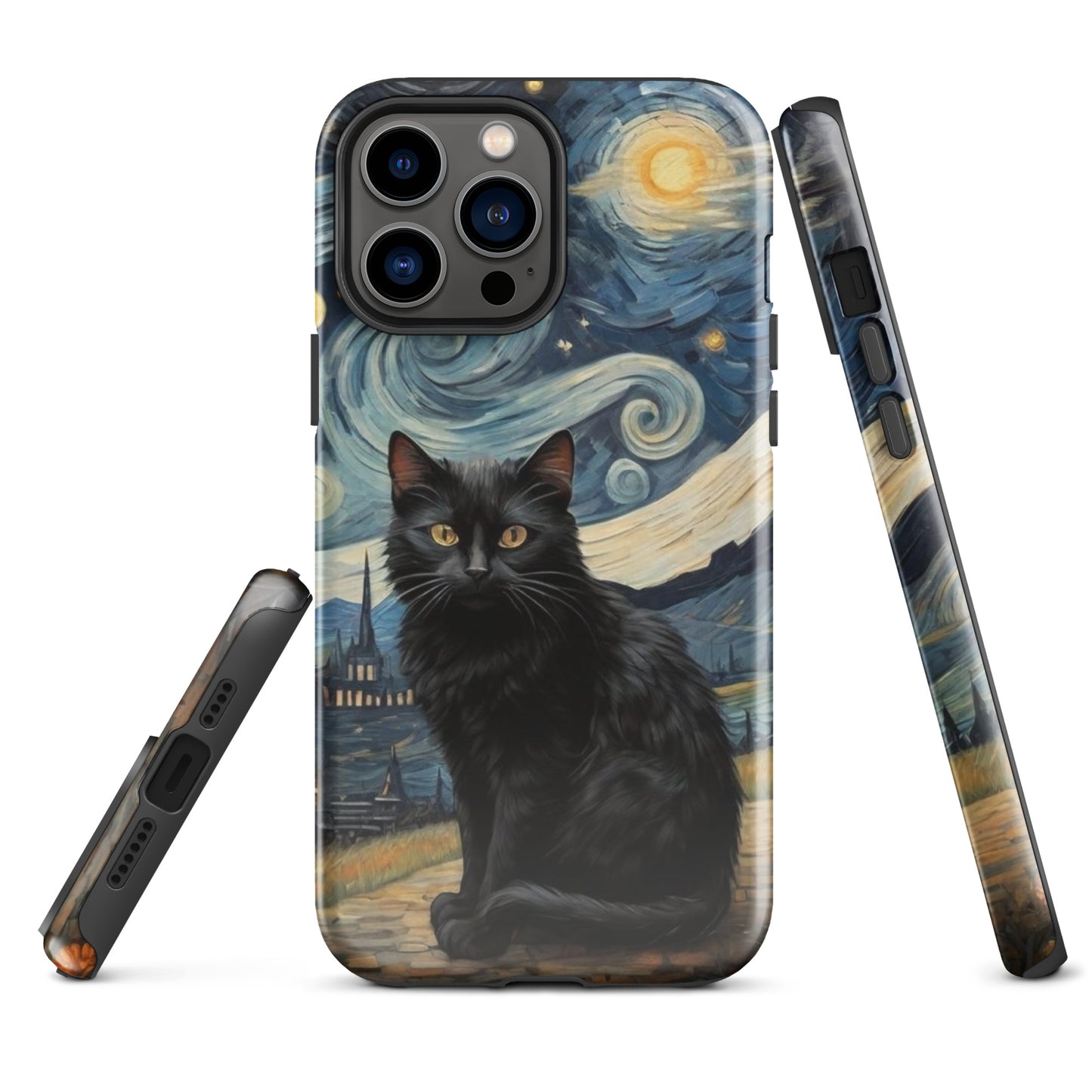 Starry Black Cat Night - Tough Case for iPhone®