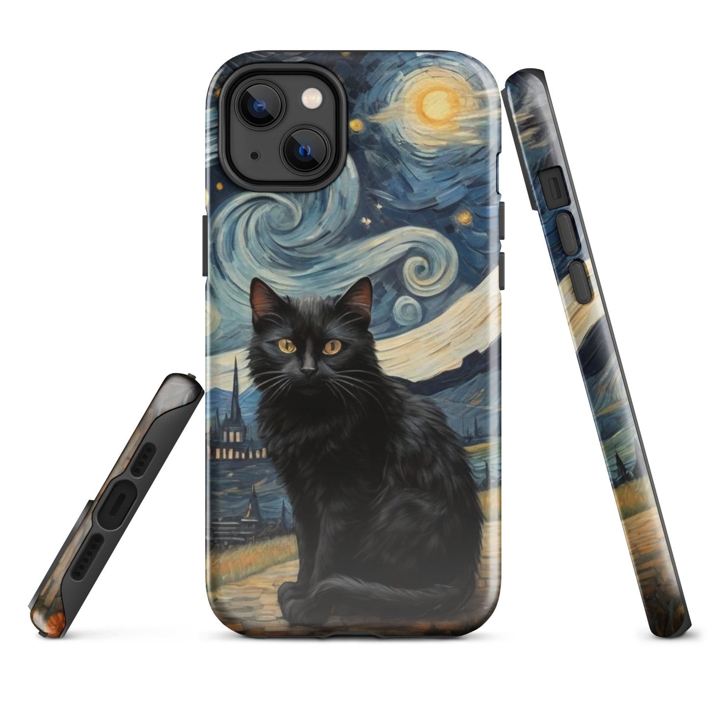 Starry Black Cat Night - Tough Case for iPhone®