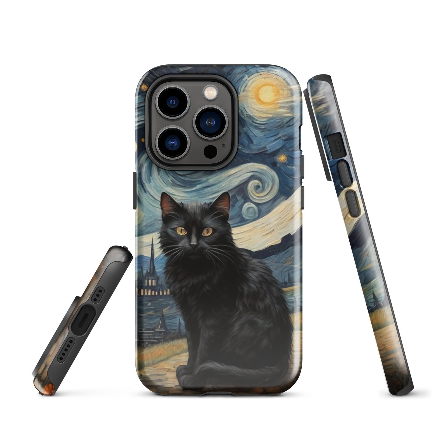 Starry Black Cat Night - Tough Case for iPhone®