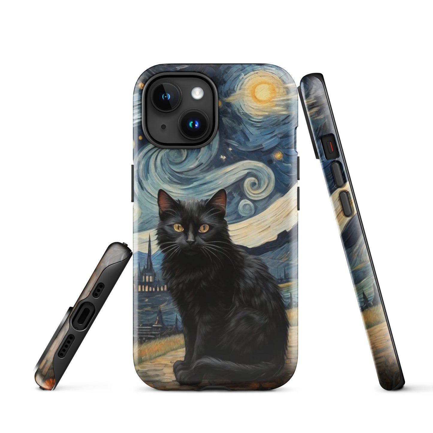 Starry Black Cat Night - Tough Case for iPhone®