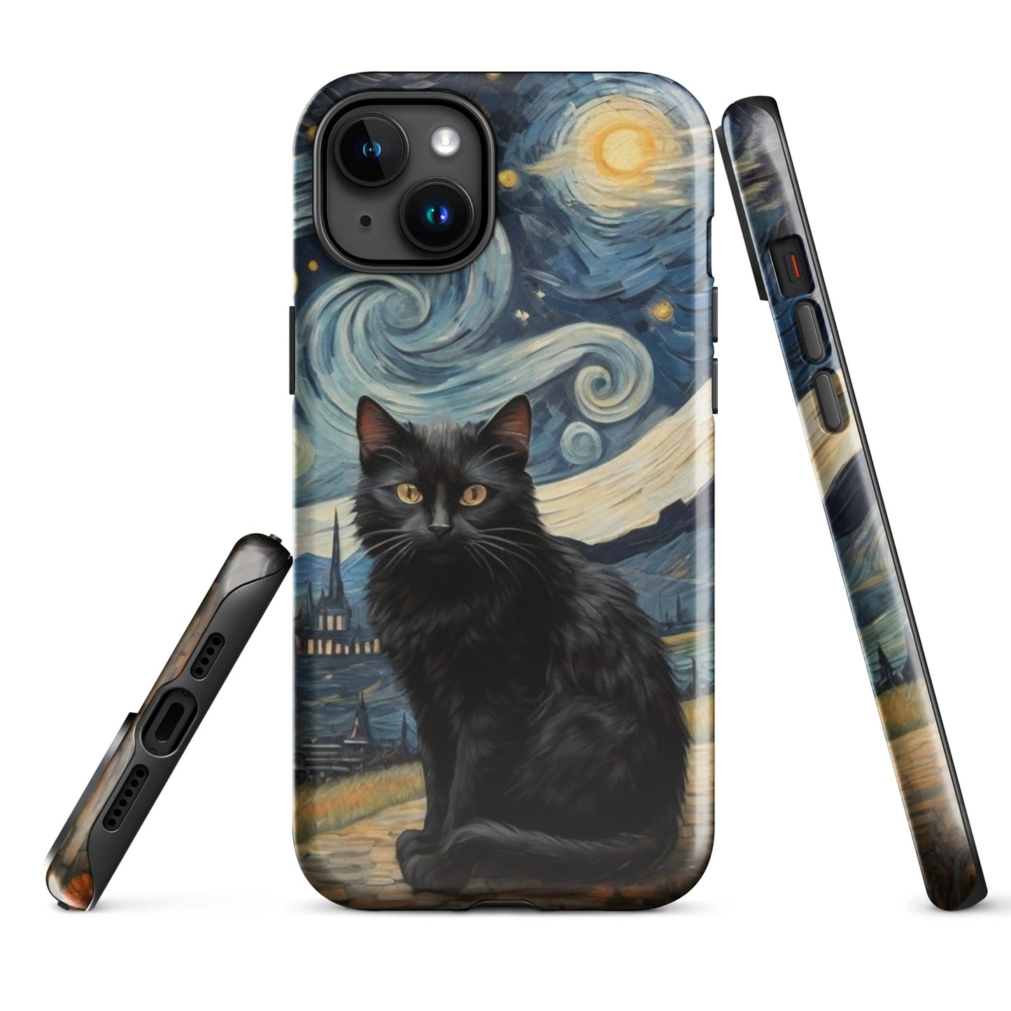 Starry Black Cat Night - Tough Case for iPhone®