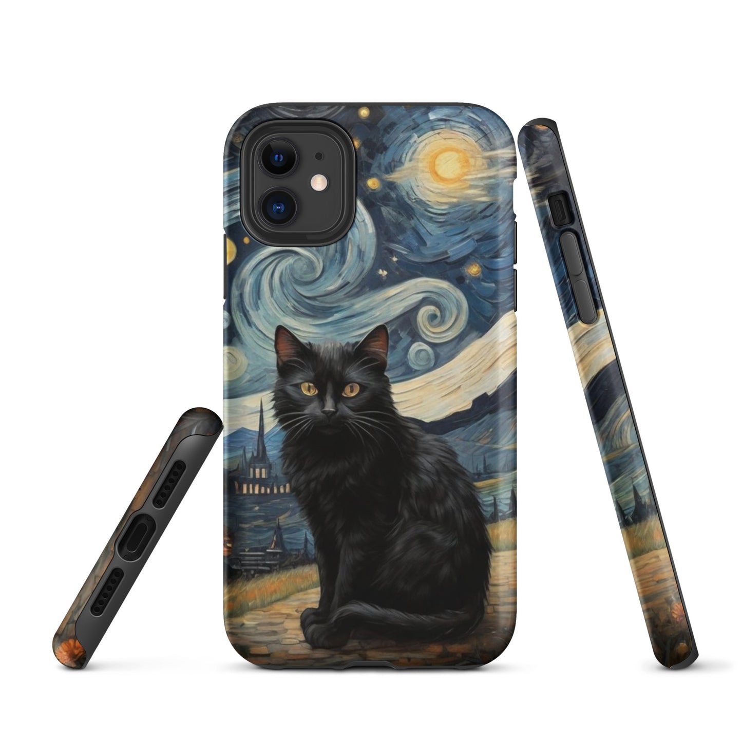 Starry Black Cat Night - Tough Case for iPhone®