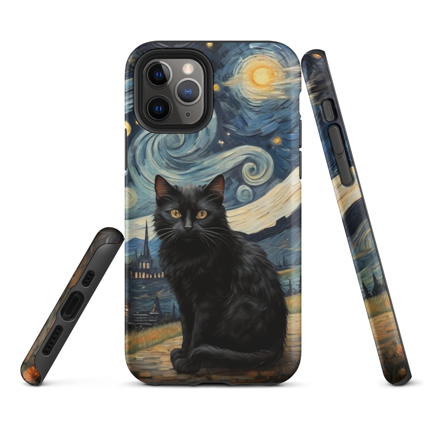 Starry Black Cat Night - Tough Case for iPhone®