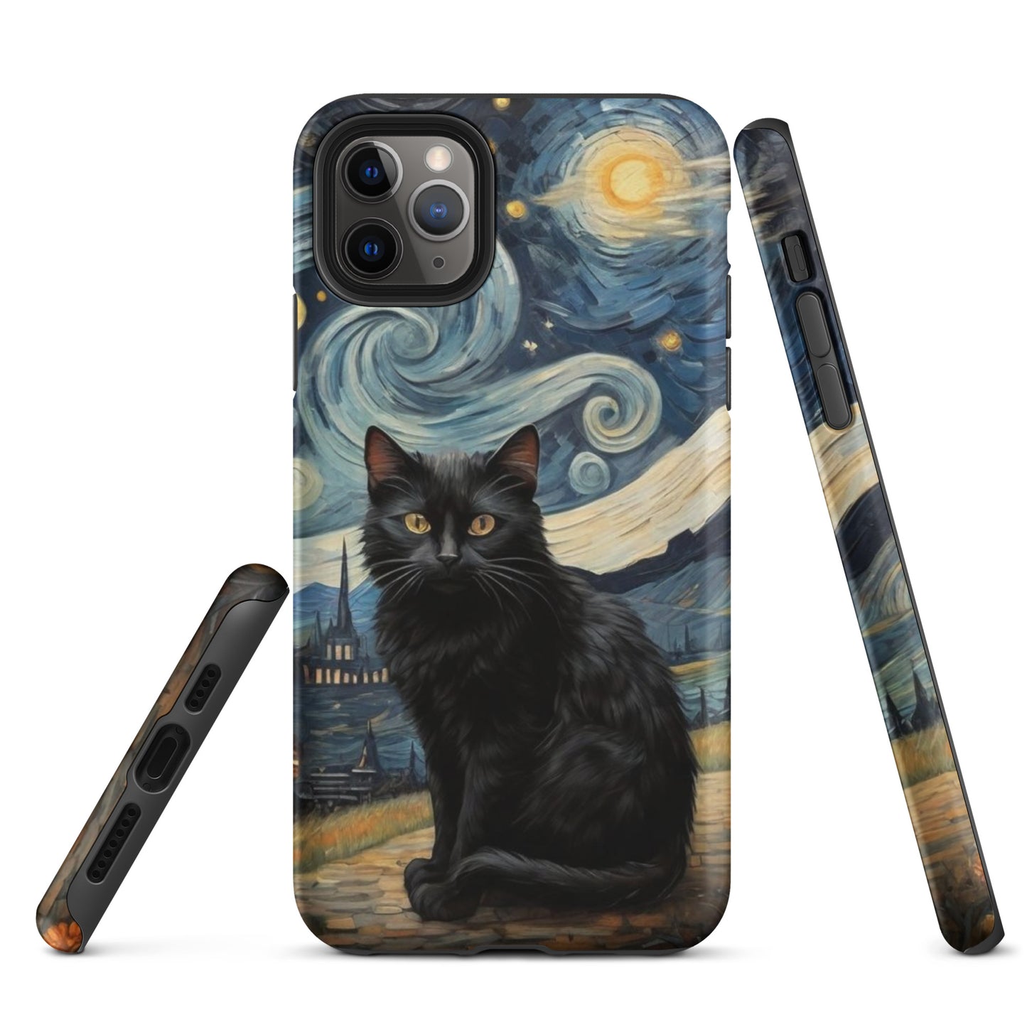 Starry Black Cat Night - Tough Case for iPhone®