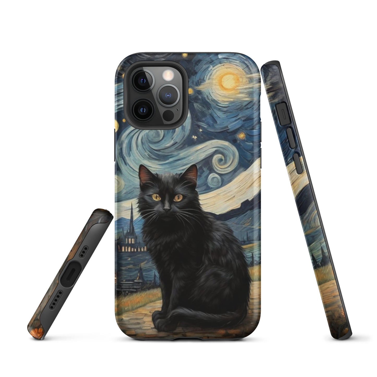 Starry Black Cat Night - Tough Case for iPhone®