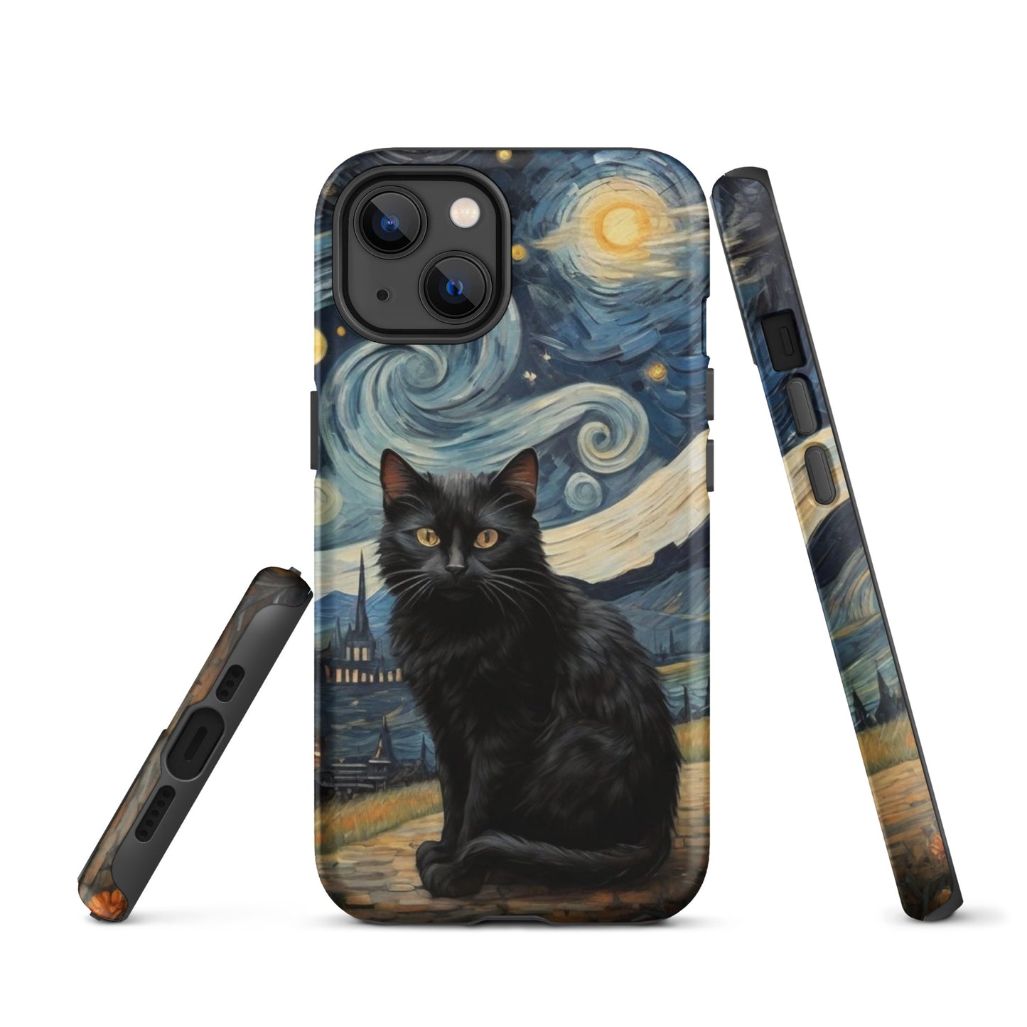 Starry Black Cat Night - Tough Case for iPhone®