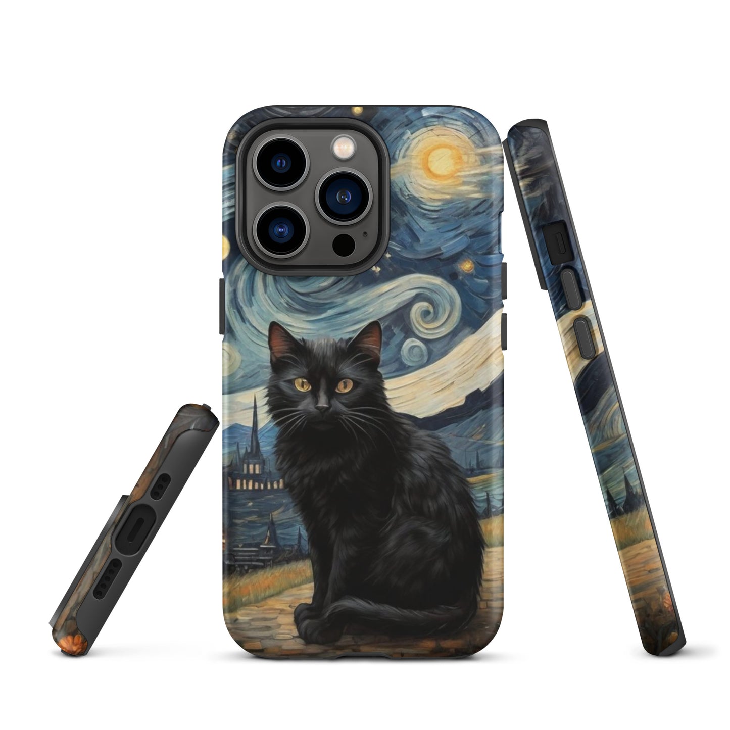 Starry Black Cat Night - Tough Case for iPhone®