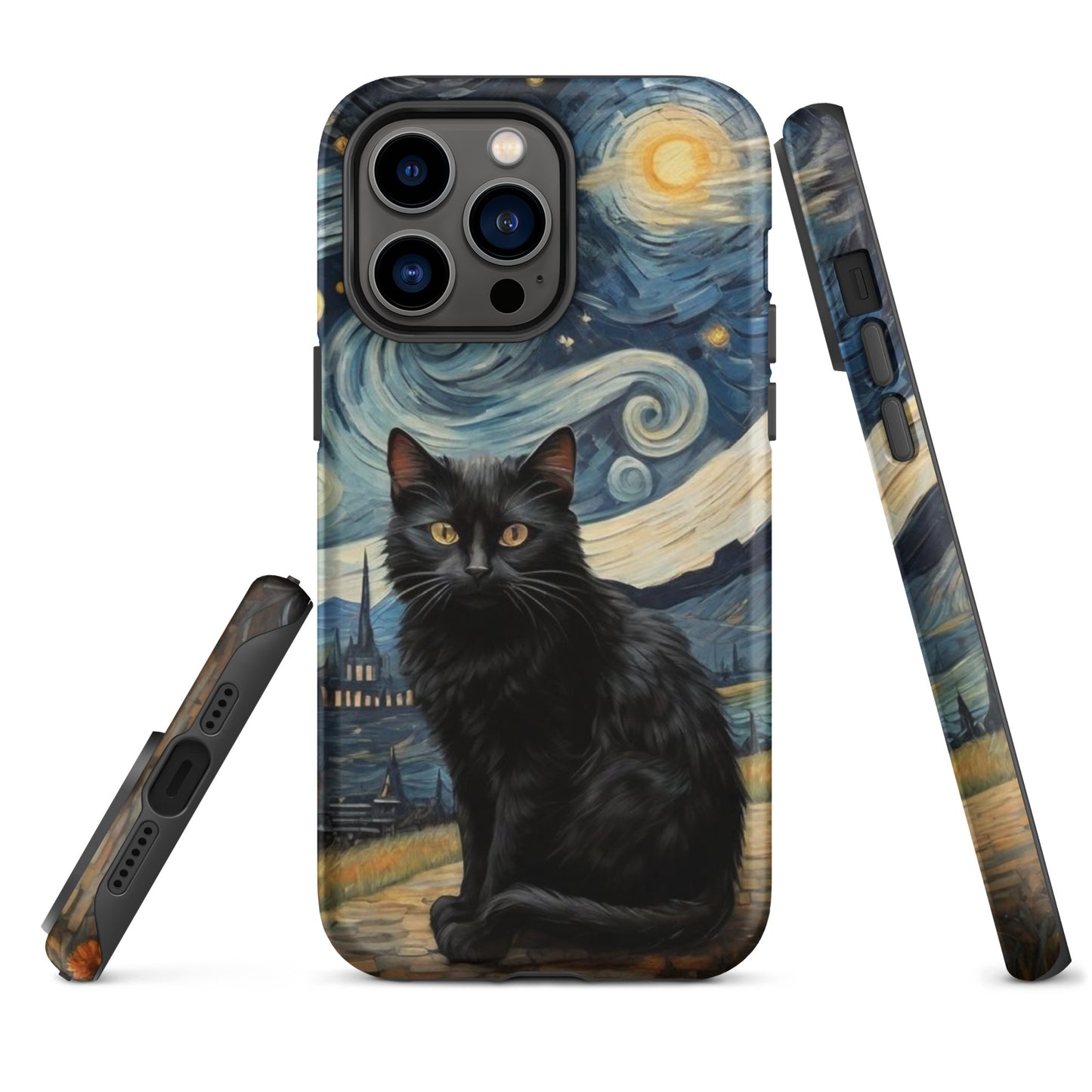 Starry Black Cat Night - Tough Case for iPhone®