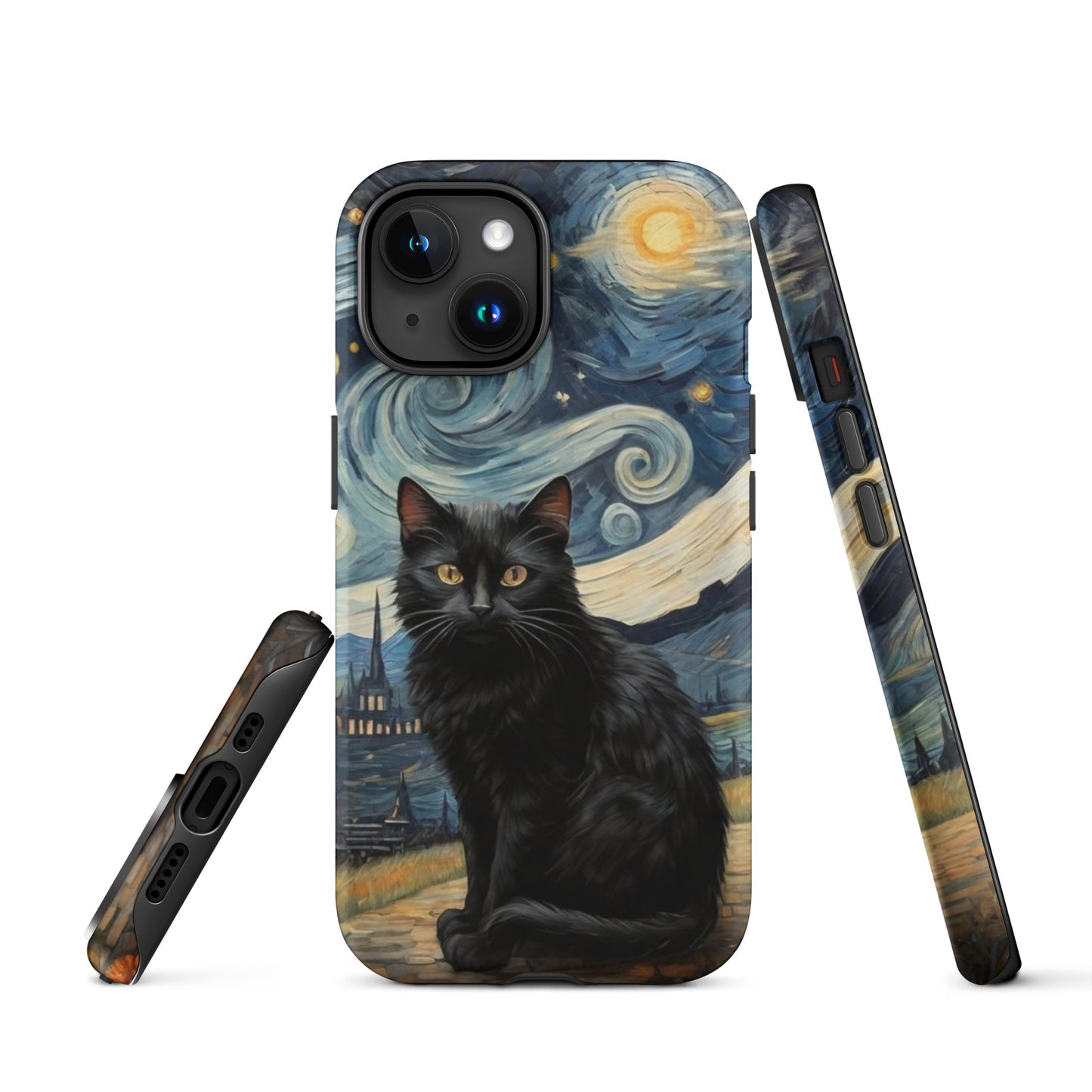 Starry Black Cat Night - Tough Case for iPhone®