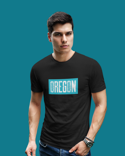 Oregon in Teal - Unisex t-shirt
