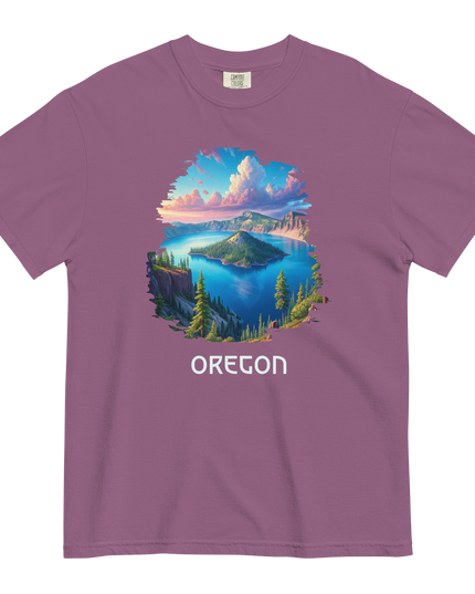 OREGON - CRATER LAKE - COMFORT COLORS - Unisex garment-dyed heavyweight t-shirt