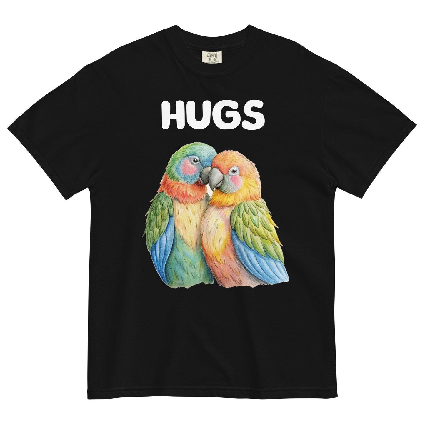 HUGS - Parrots - Comfort Colors - Unisex garment-dyed heavyweight t-shirt