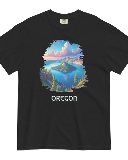 OREGON - CRATER LAKE - COMFORT COLORS - Unisex garment-dyed heavyweight t-shirt