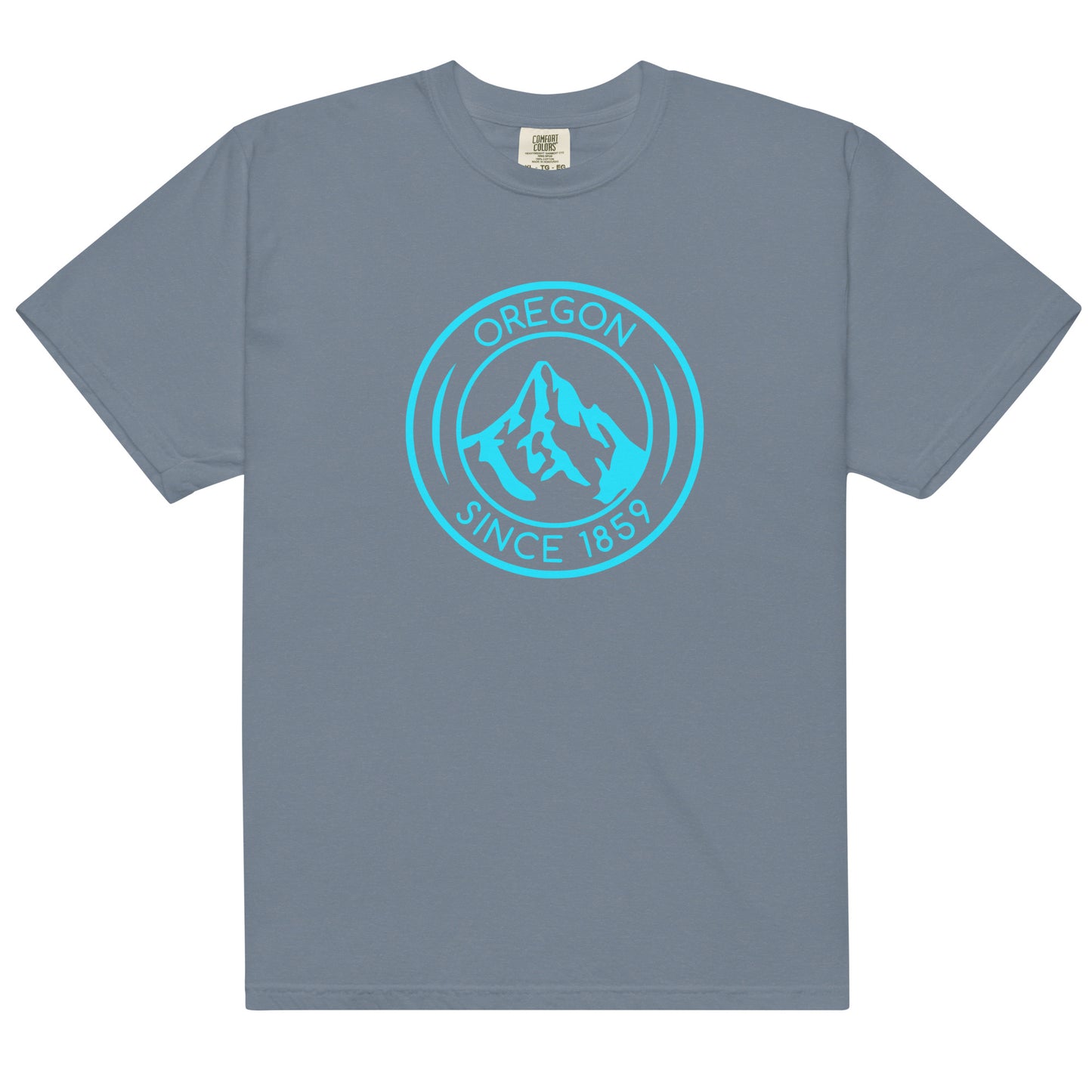OREGON SINCE 1859 - AQUA - Comfort Colors - Unisex garment-dyed heavyweight t-shirt