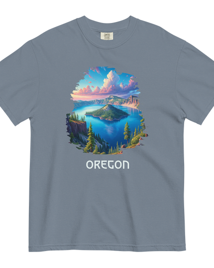 OREGON - CRATER LAKE - COMFORT COLORS - Unisex garment-dyed heavyweight t-shirt