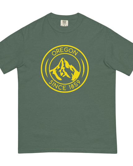 OREGON SINCE 1859 - YELLOW - Comfort Colors - Unisex garment-dyed heavyweight t-shirt