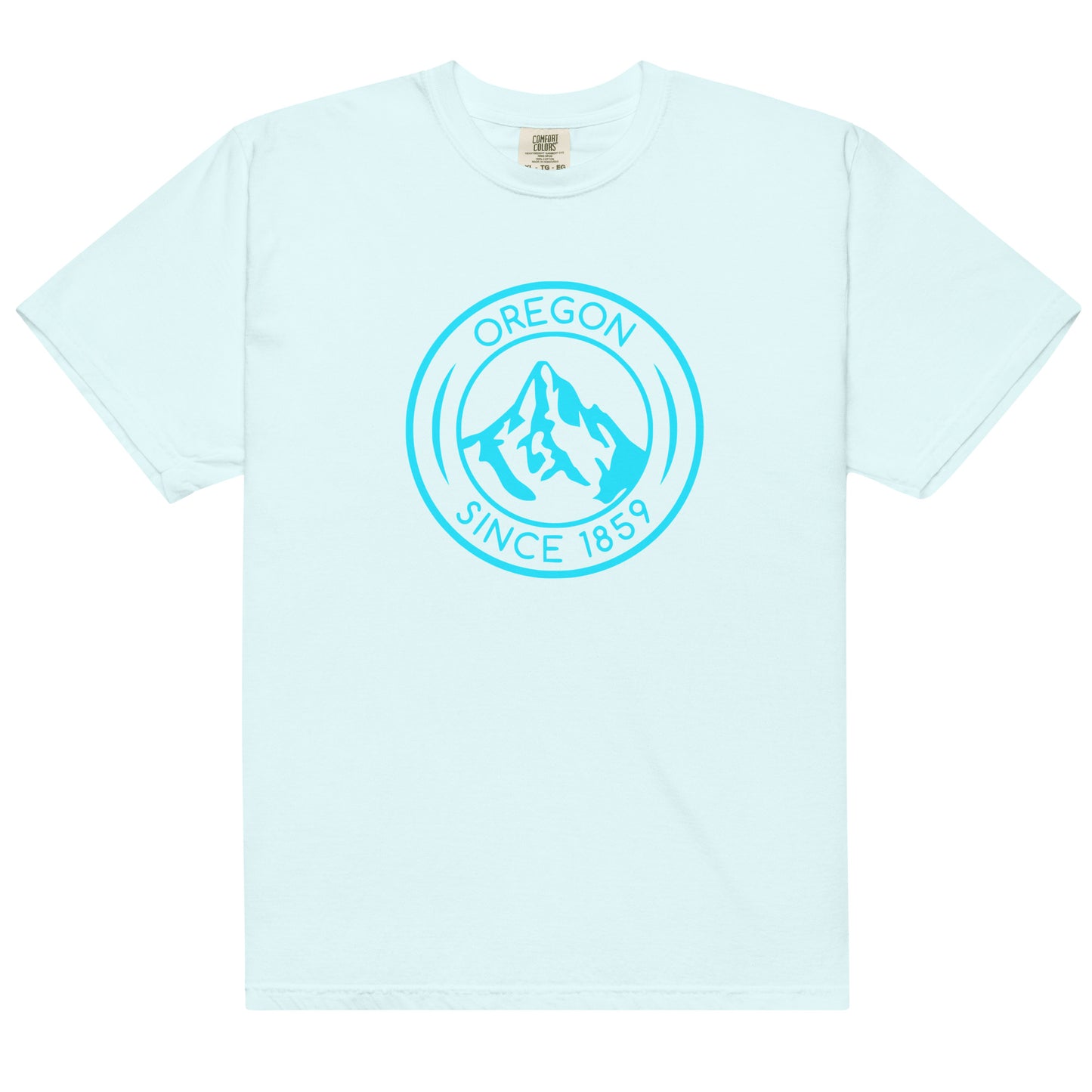 OREGON SINCE 1859 - AQUA - Comfort Colors - Unisex garment-dyed heavyweight t-shirt