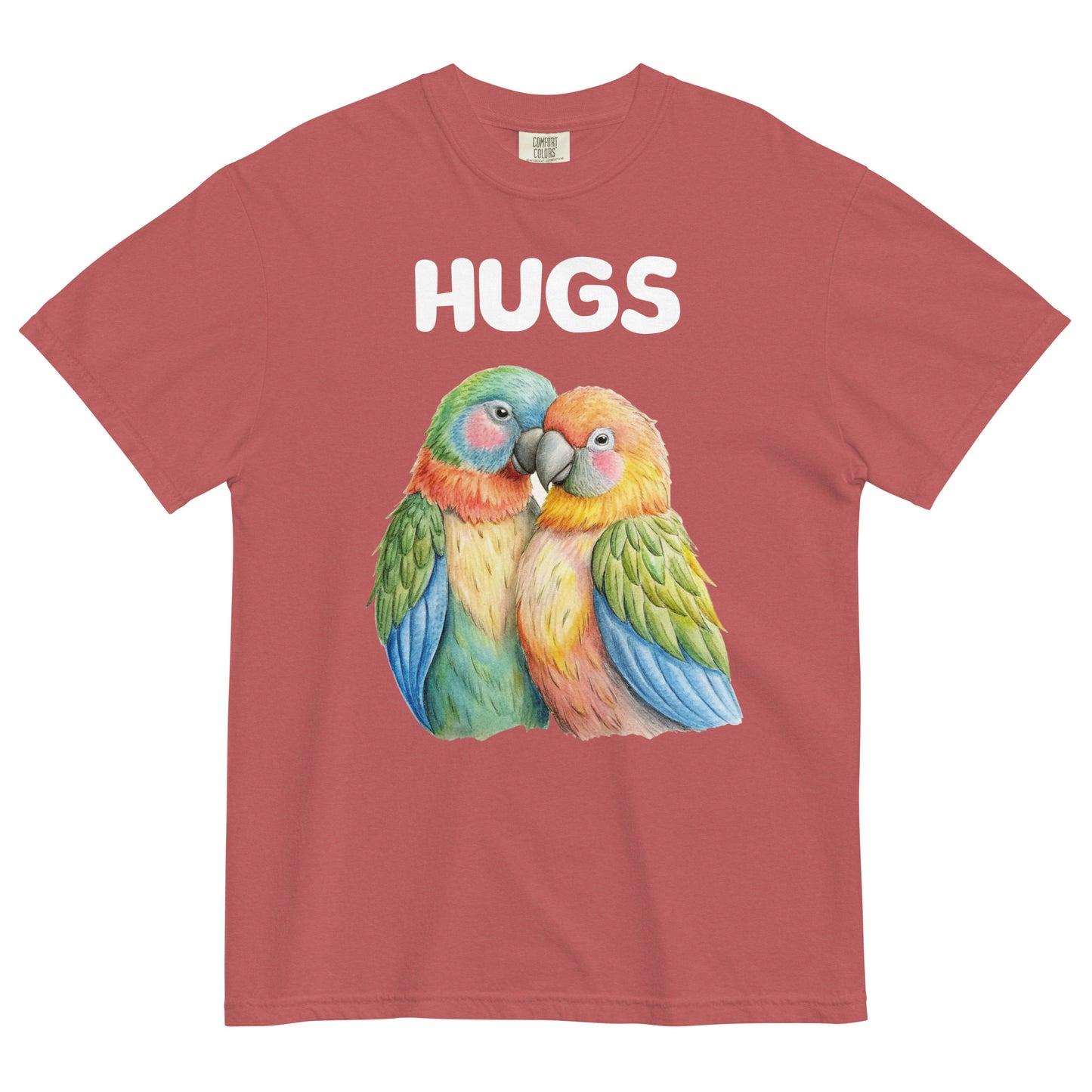 HUGS - Parrots - Comfort Colors - Unisex garment-dyed heavyweight t-shirt