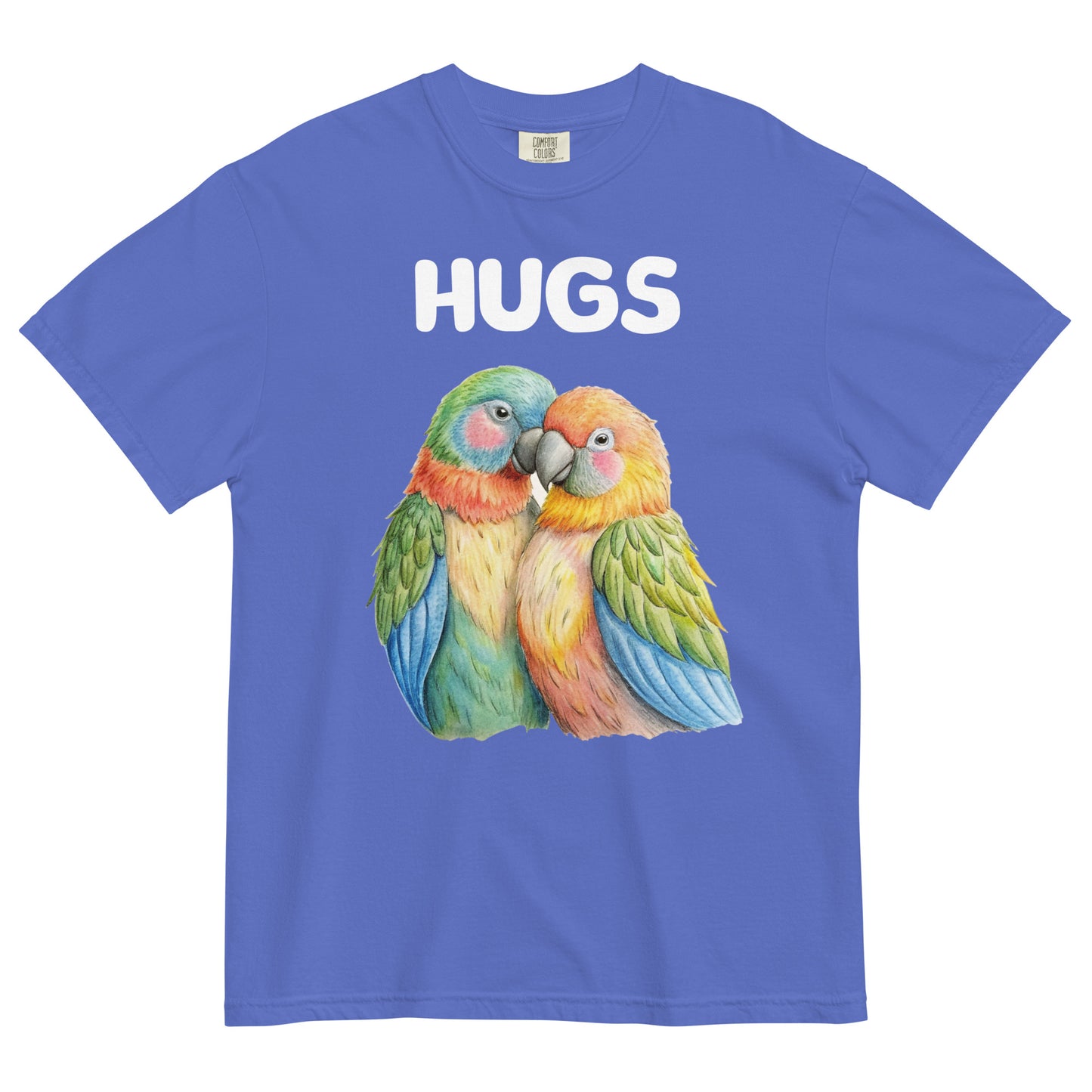 HUGS - Parrots - Comfort Colors - Unisex garment-dyed heavyweight t-shirt