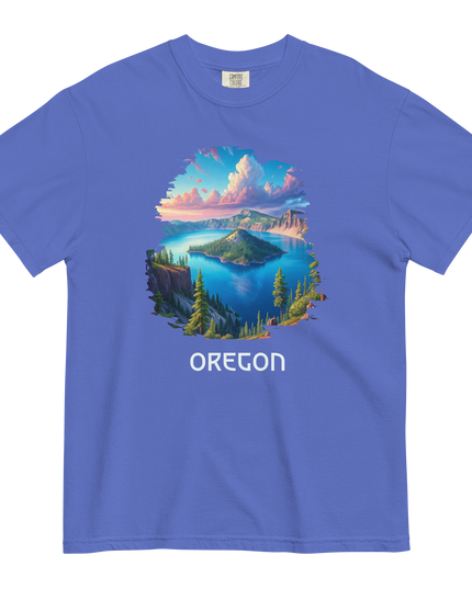 OREGON - CRATER LAKE - COMFORT COLORS - Unisex garment-dyed heavyweight t-shirt