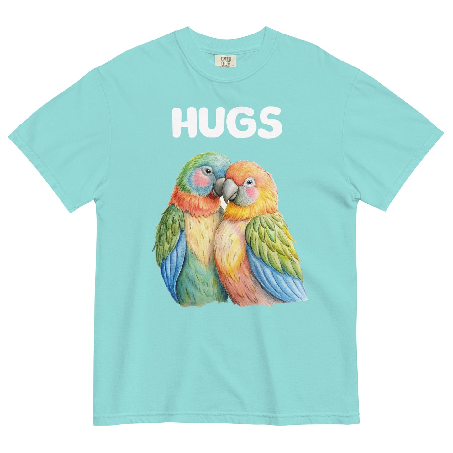 HUGS - Parrots - Comfort Colors - Unisex garment-dyed heavyweight t-shirt